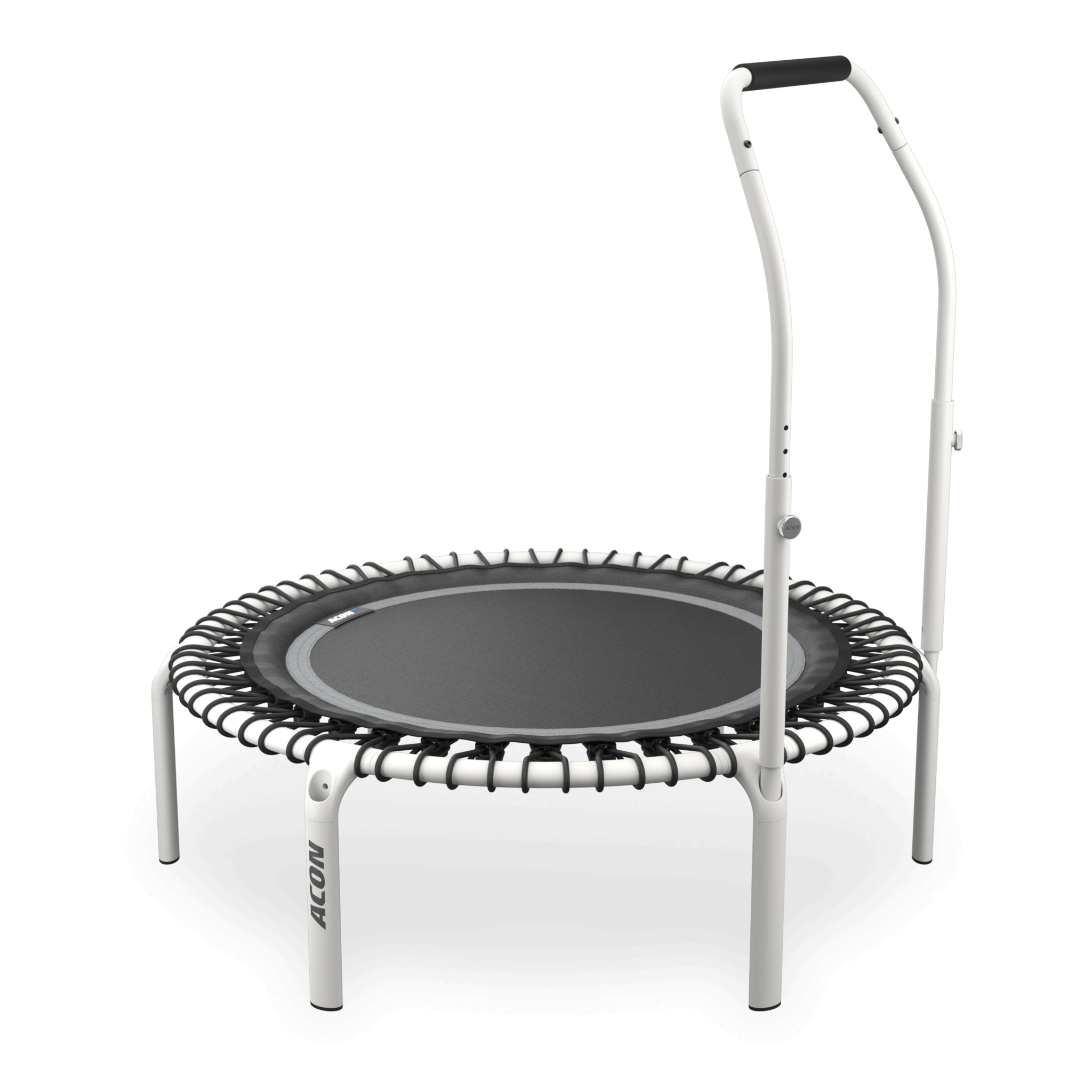 ACON Fit 1,12 m Round Rebounder with Active Handlebar, white.