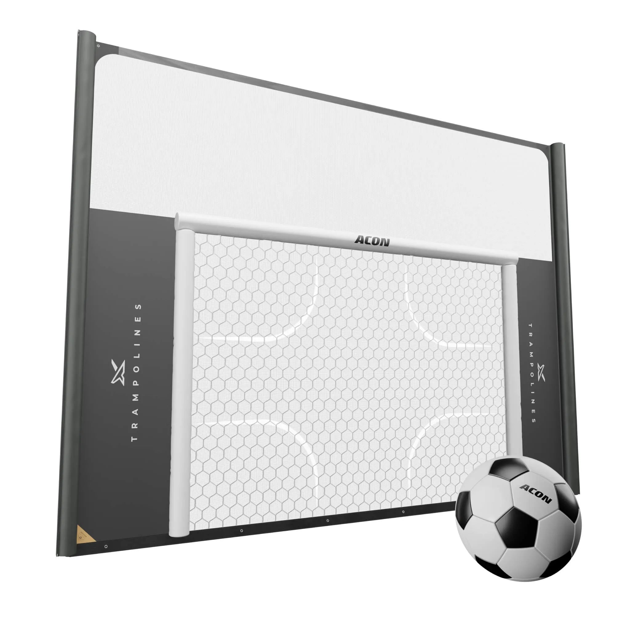 Acon X Trampoline Soccer Goal and Soccer ball.