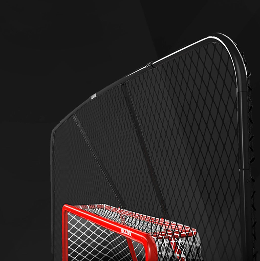 Detail of Acon Wave Ice Hockey Goal and Backnet.