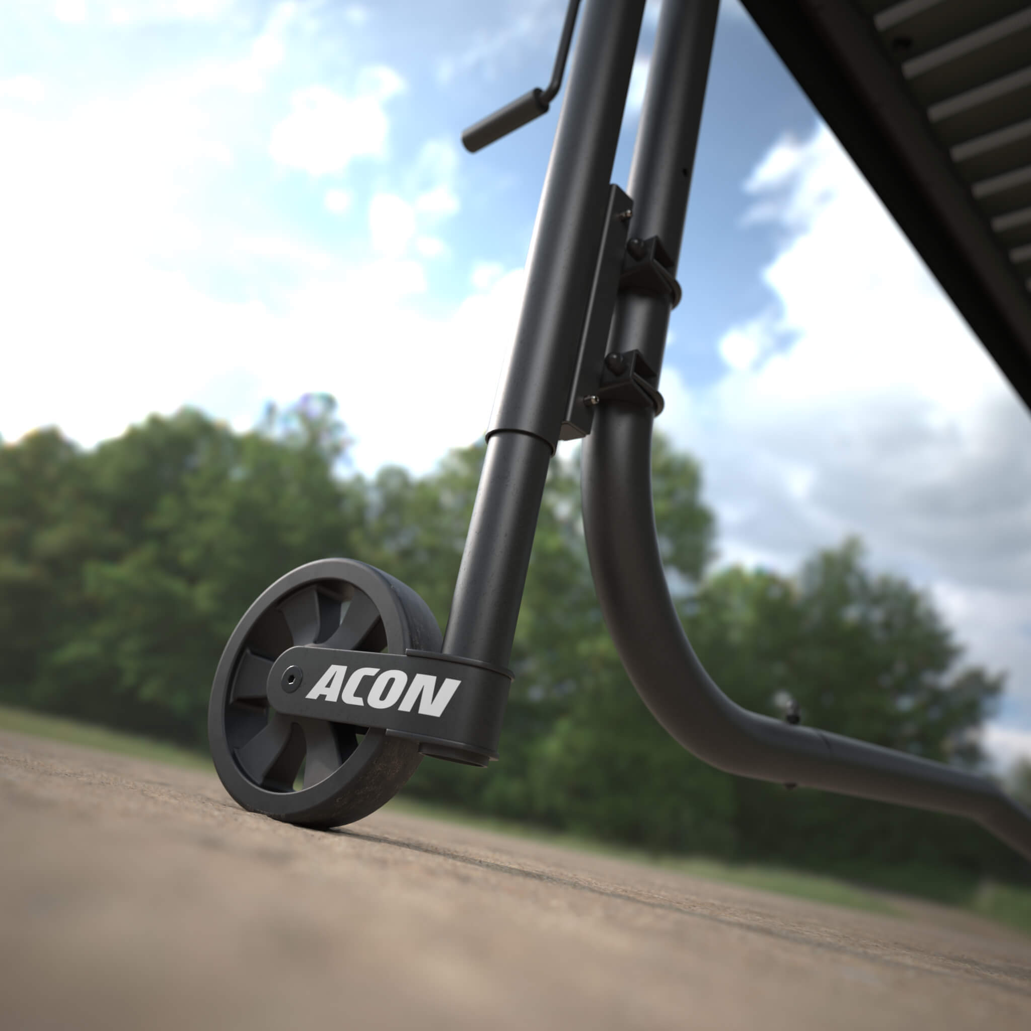 Detail of the Acon Trampoline Wheel.