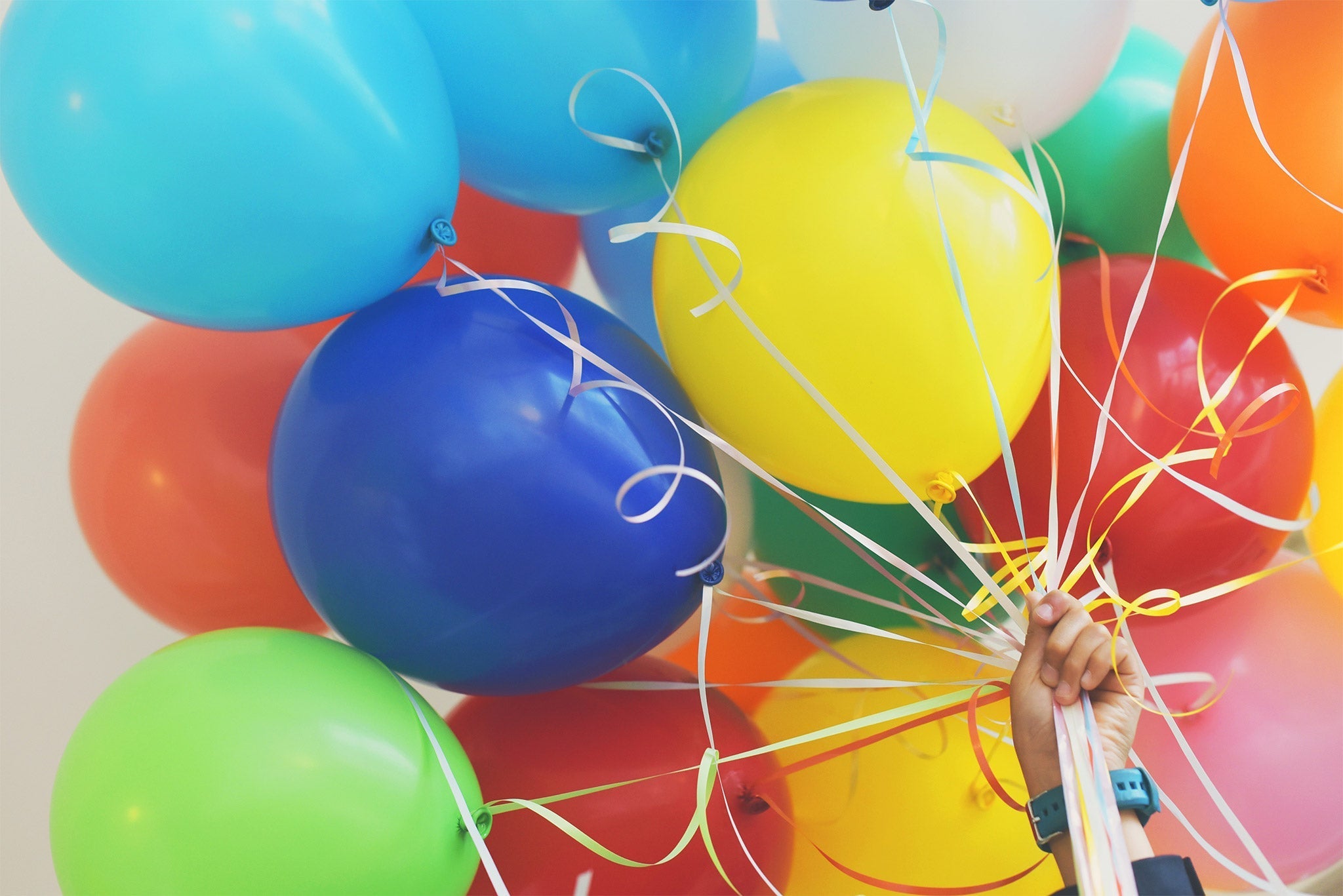Trampoline party balloons