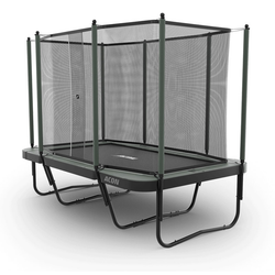 Rectangular Acon Air Trampoline with safety net.