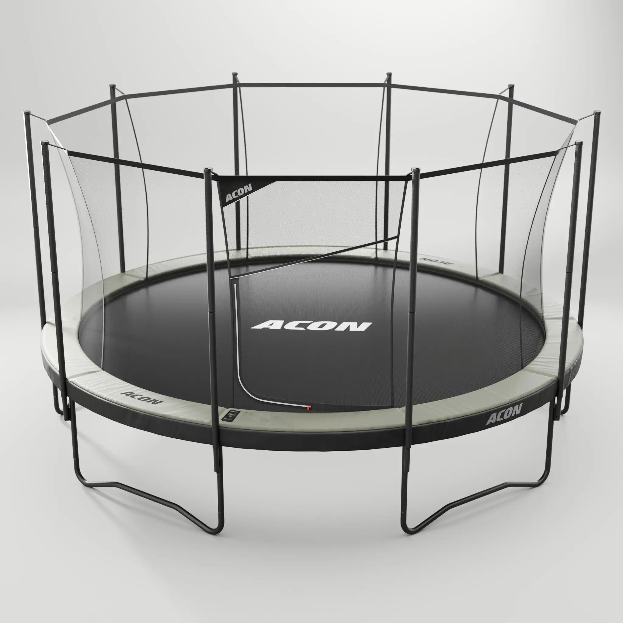 New Acon air round 15ft trampoline. 