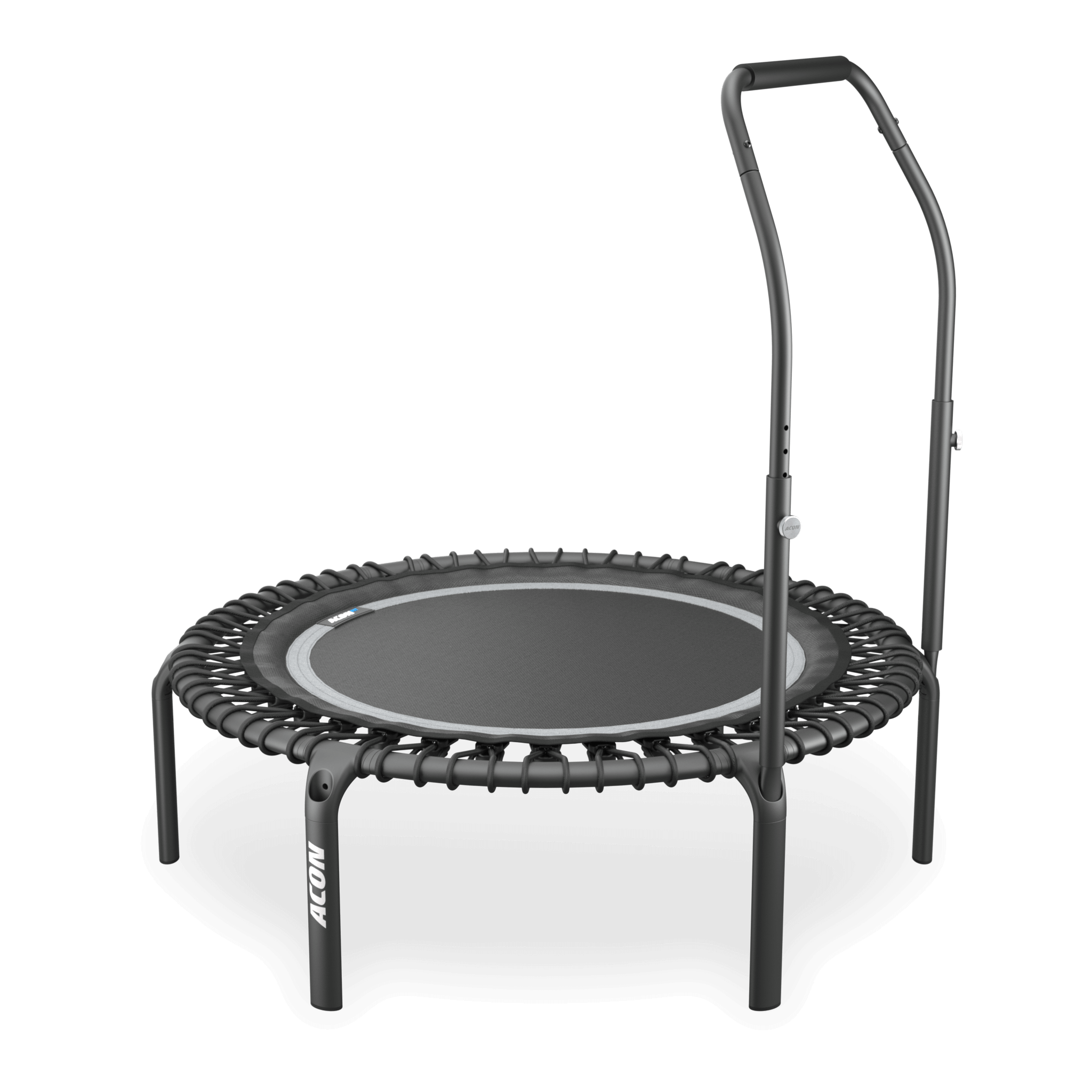 ACON Fit 1,12 m Round Rebounder with Active Handlebar, black.