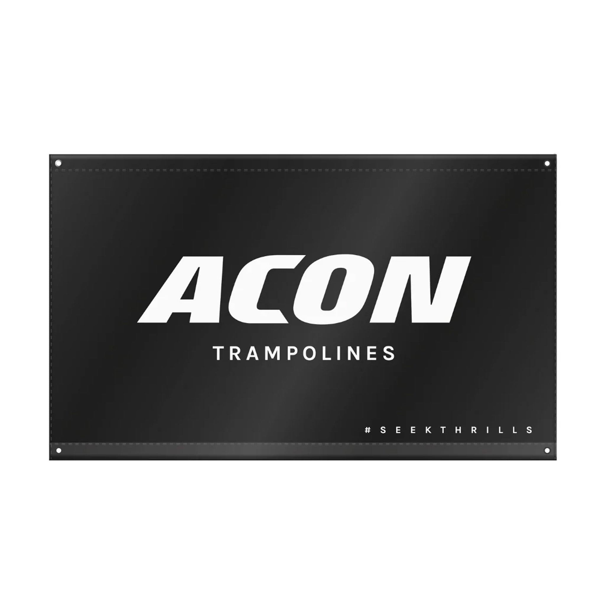 ACON Flag, Black on a White background.