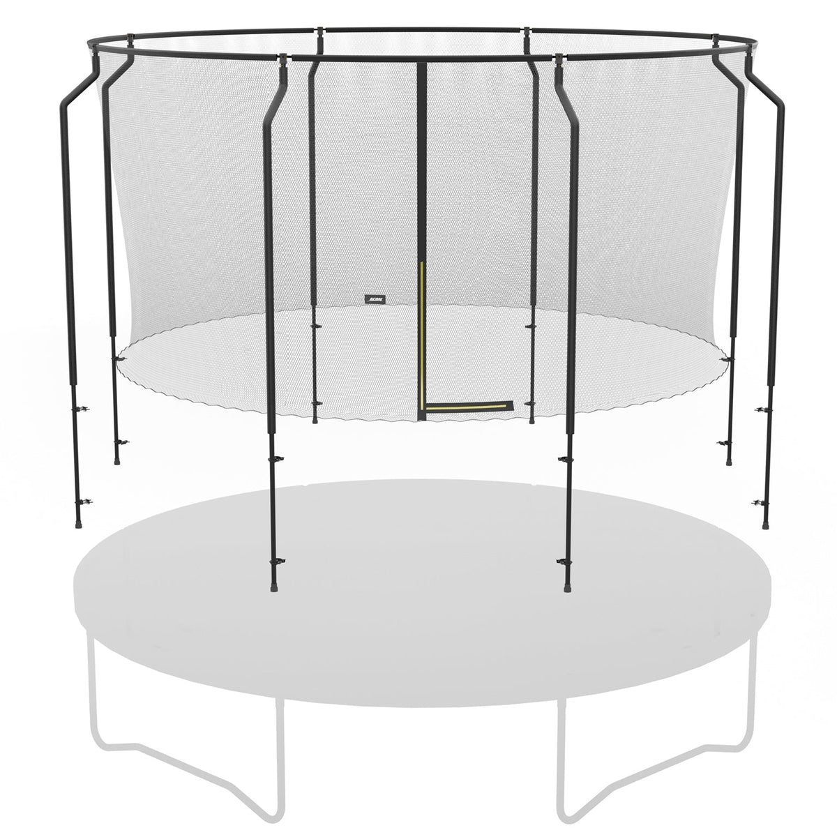 ACON Premium Enclosure above the trampoline.