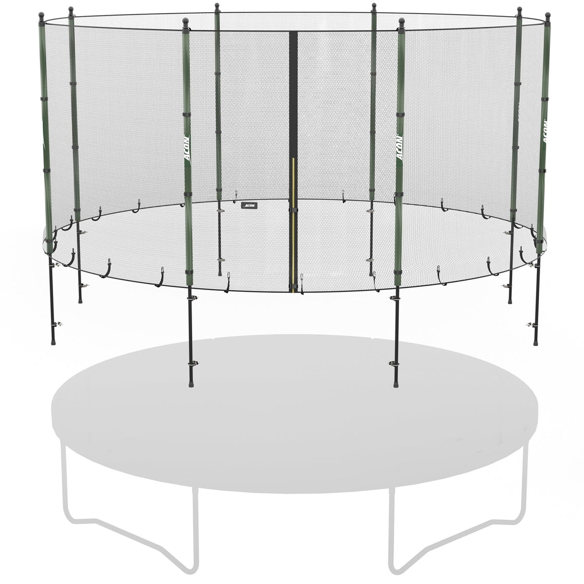 ACON Standard Enclosure above the trampoline.
