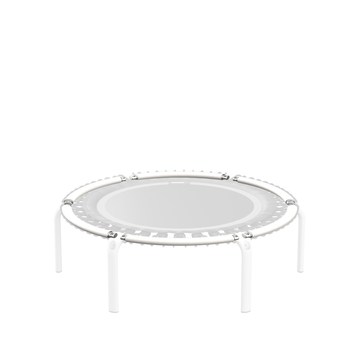 ACON FIT Round Trampoline with white frame tubes