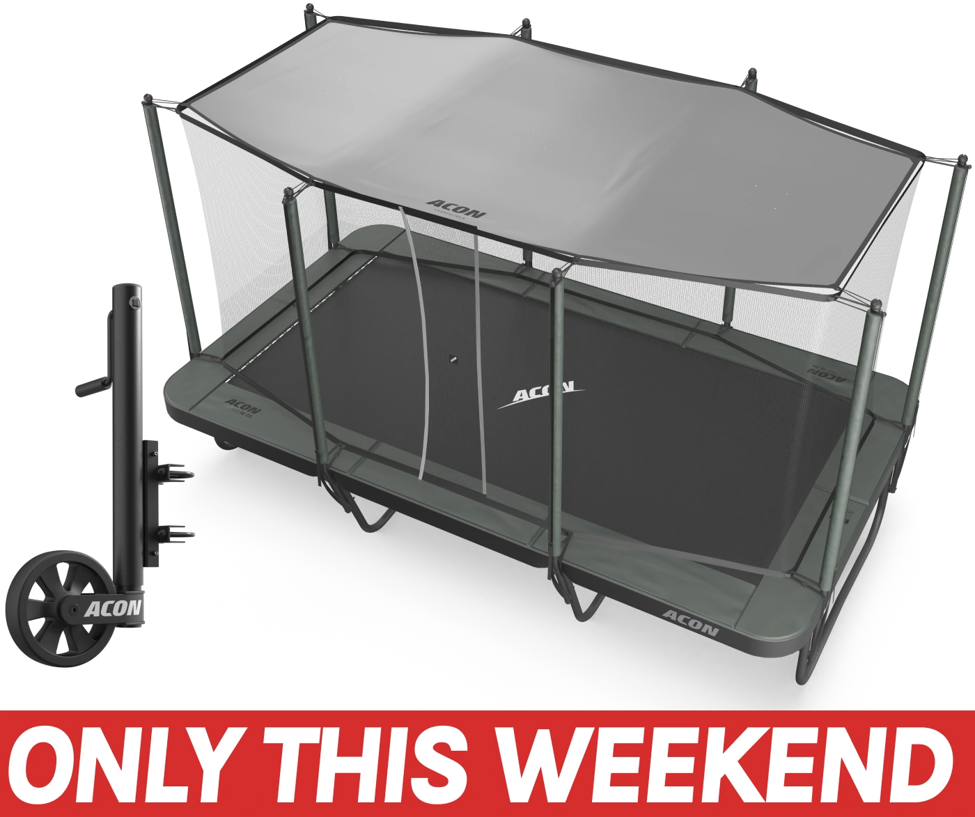 Get a free Sunshade with your 16 HD and grab Trampoline Wheels for just 399 €! 