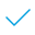 Blue check mark Yes-icon.