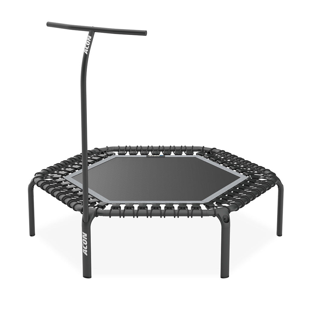 Black handlebar with Hexagon FIT Trampoline