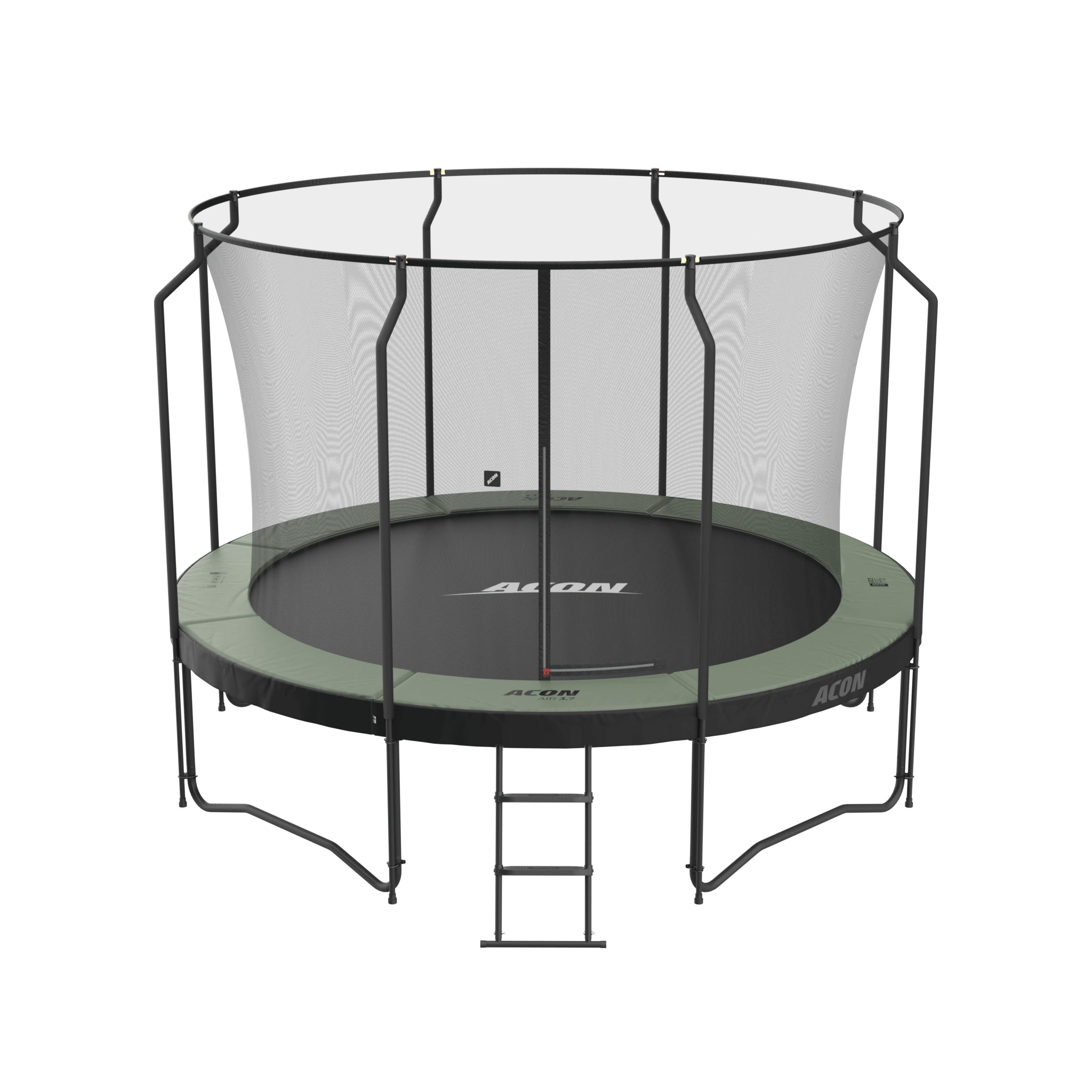 ACON Air 3,7m Trampoline with Premium Enclosure and ladder.