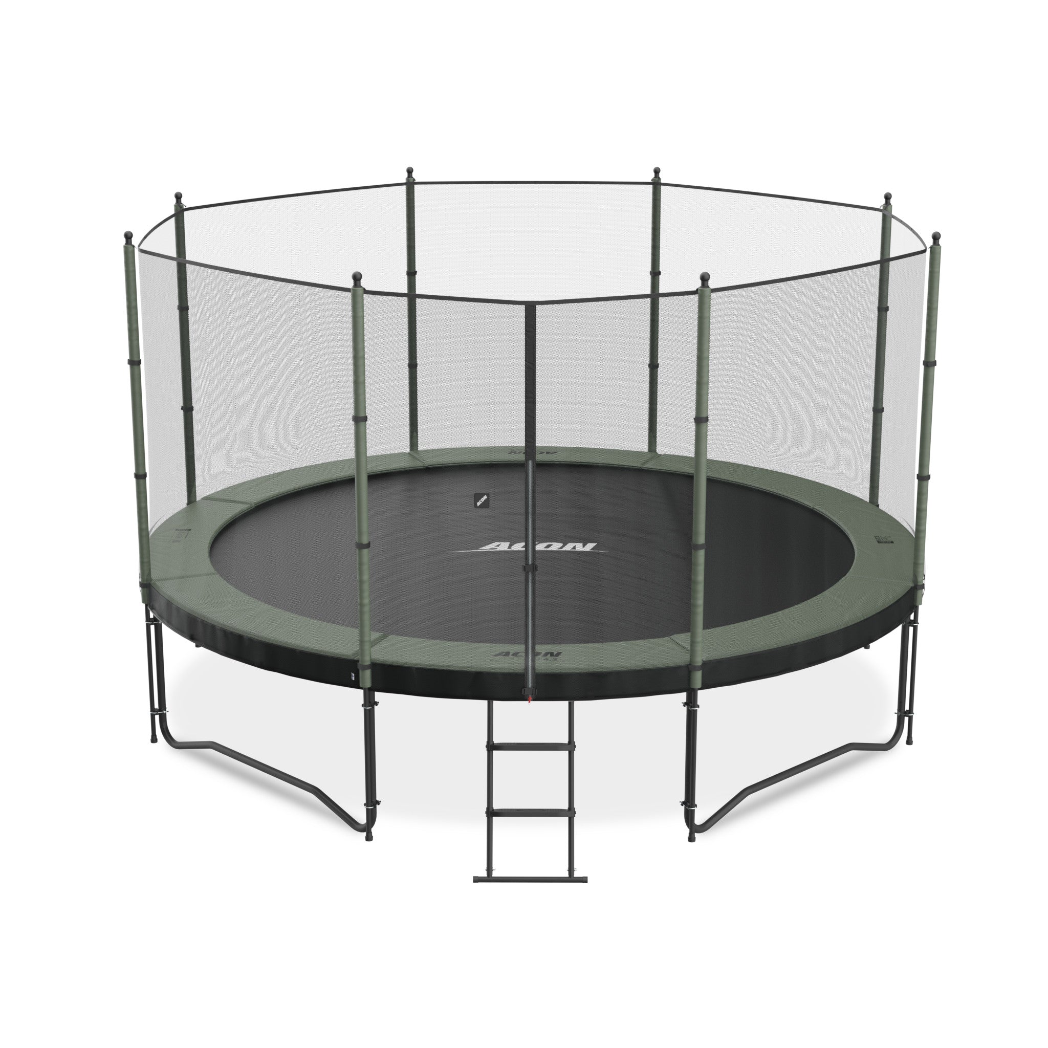 ACON Air 4,3m Trampoline with Standard Enclosure and ladder.