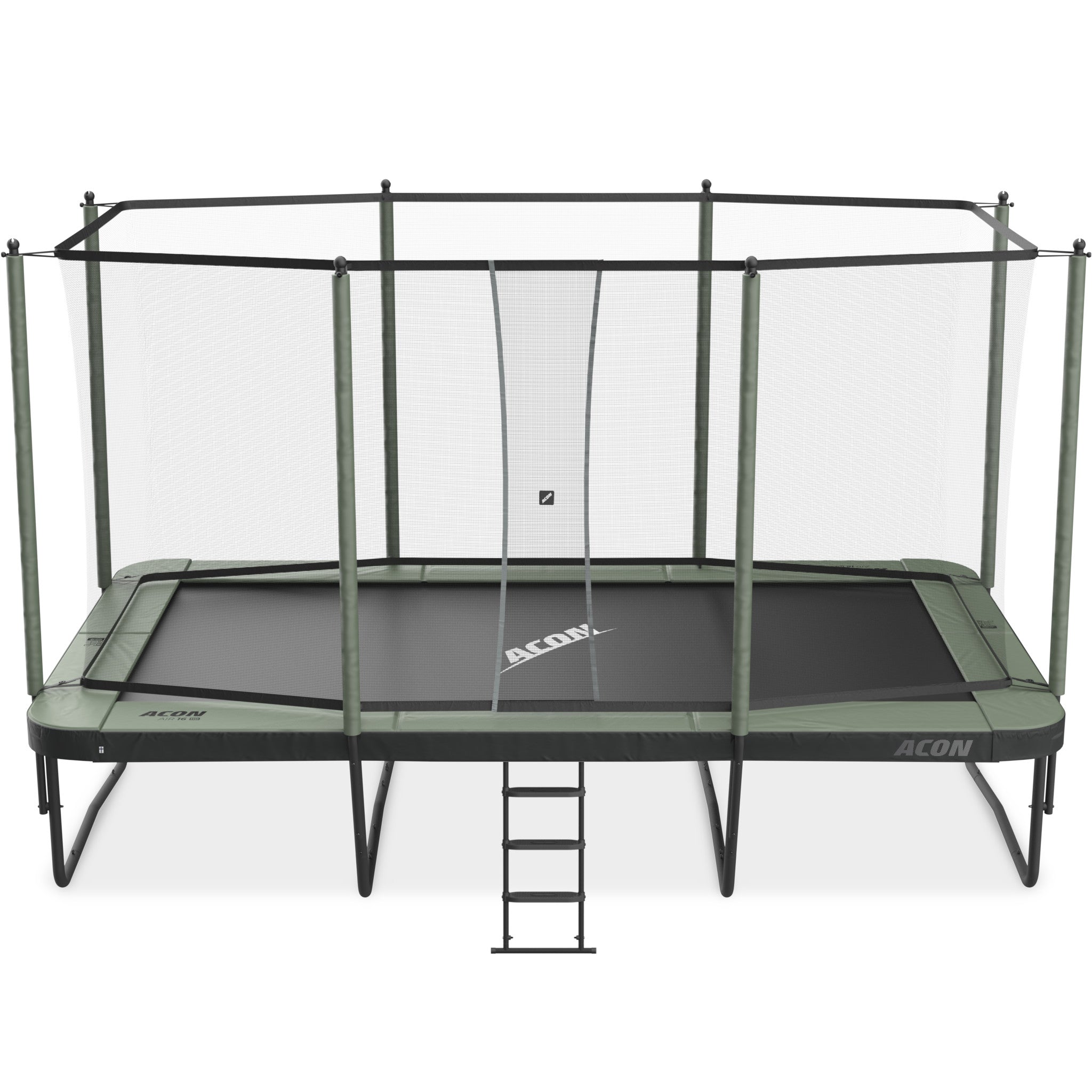 ACON  Air 16 Sport HD Trampoline with enclosure and ladder.