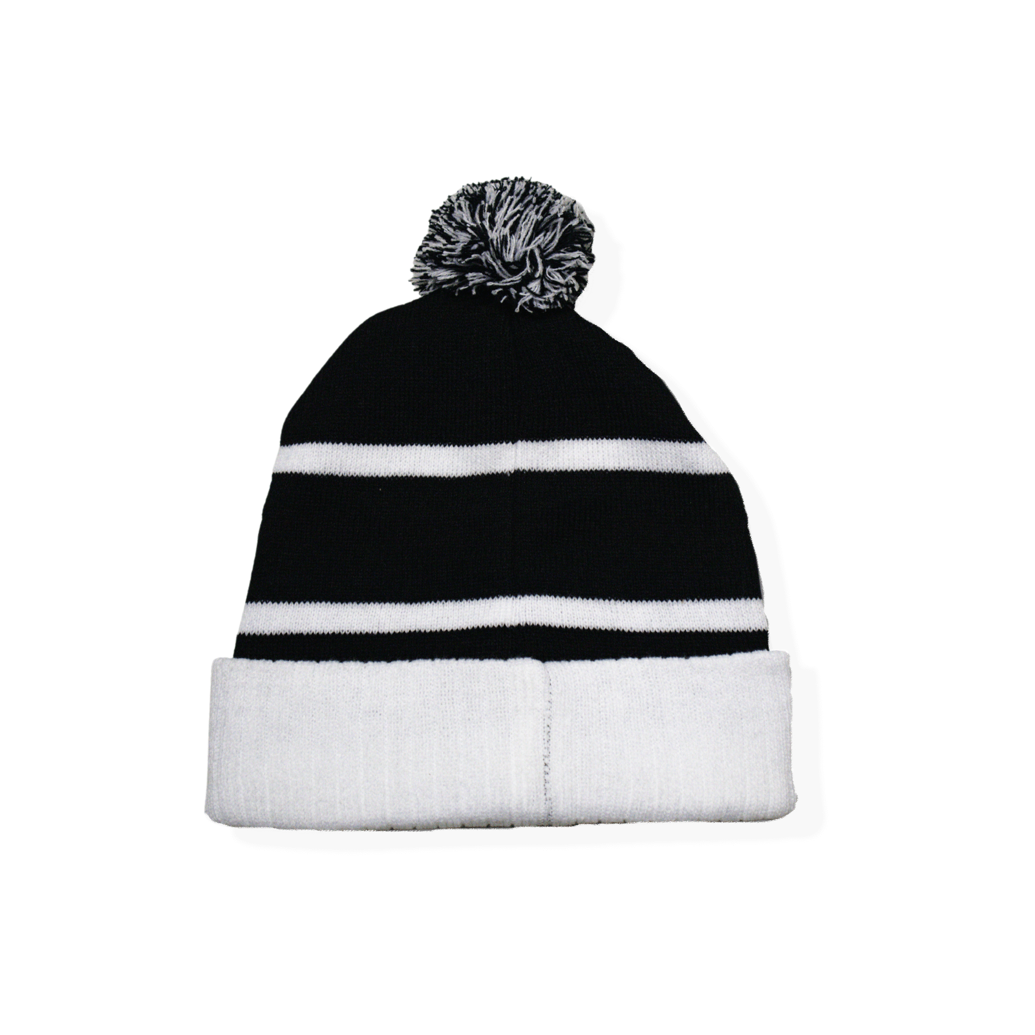An image of the Acon Blk/Whi Beanie from the back.