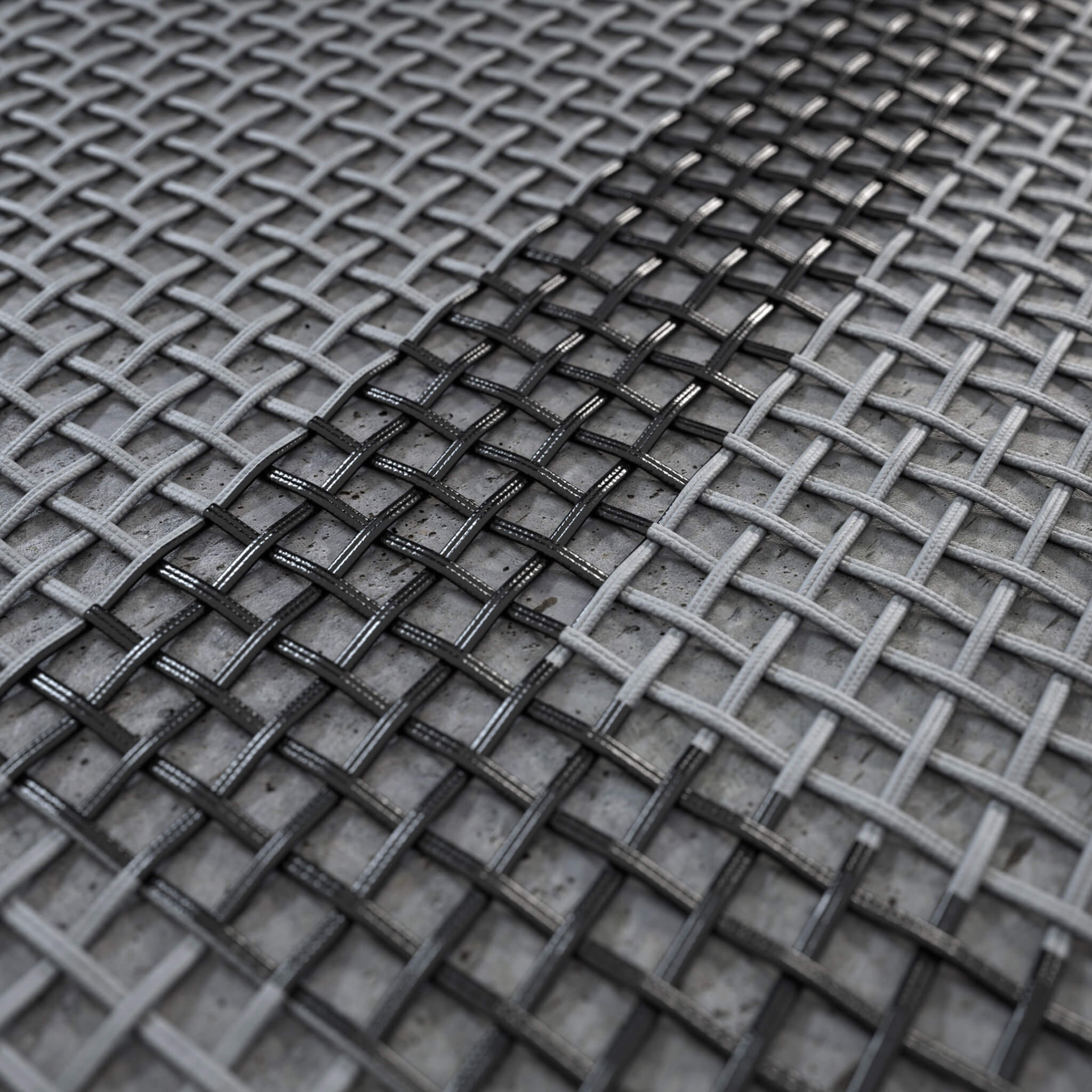 Detail of Acon X Freestyle Trampoline Mat's structure.