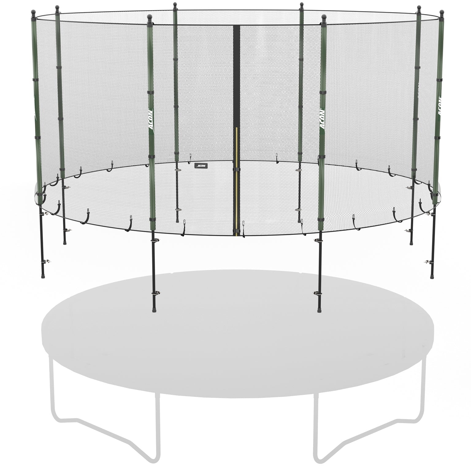 ACON Standard Enclosure above the trampoline.