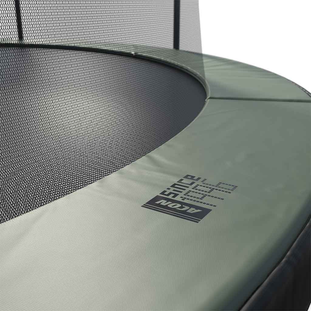 Detail of ACON Air 4,6m Trampoline with Premium Enclosure, detail in safety padding.